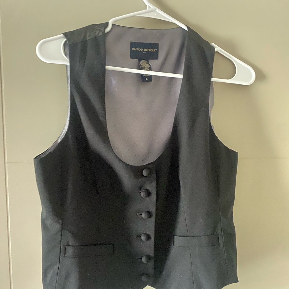 Banana Republic Black Vest